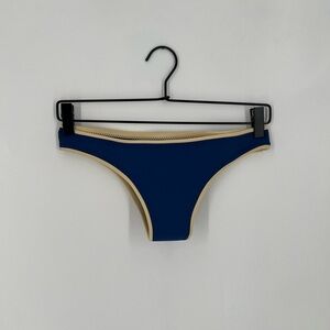 Abysse Jenna Neoprene Ocean Bikini Bottoms In Blue